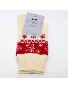 Thin Socks Women Merino Wool to Nordic pattern, made in Finland 2
