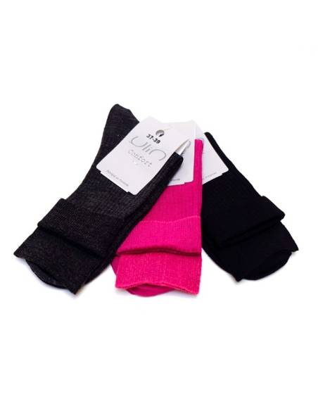 Calcetines Mujer de lana merina fina 75% no comprimir