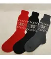 Dicke Socken Nordic 80 % Schurwolle Merino und nordische Muster