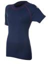 Tee shirt femme manches courtes pure laine mérinos noir