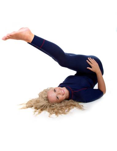 Tee shirt woman Black wool short sleeve merino 100%