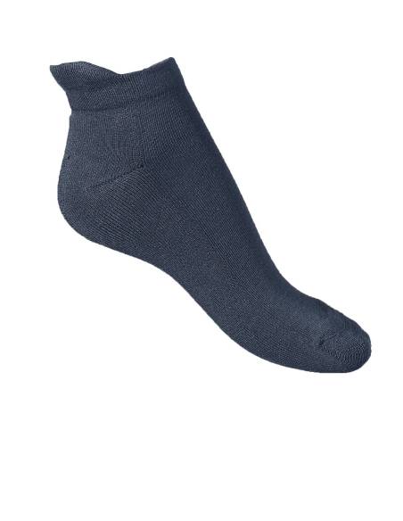 Soquettes coton noir avec languette de maintien 