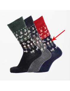 thin Socks Women Merino Wool cat pattern 2