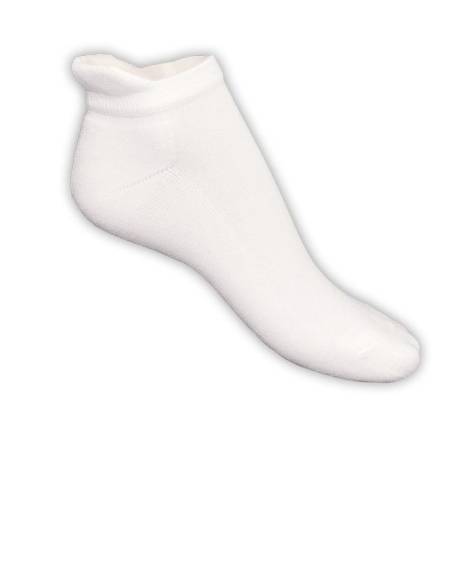 Soquettes coton Blanc avec languette de maintien 