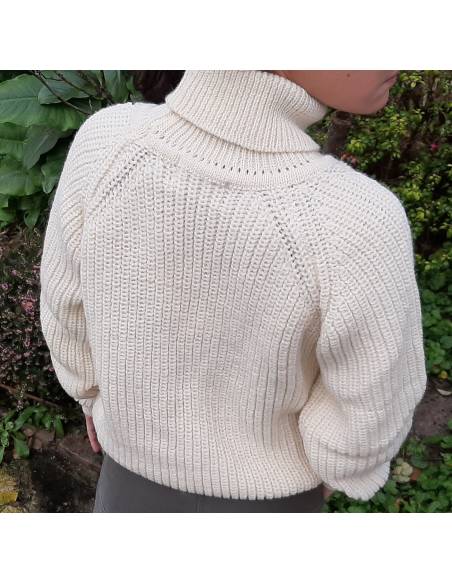 High-Neck-Pullover für Herren aus reiner Schurwolle