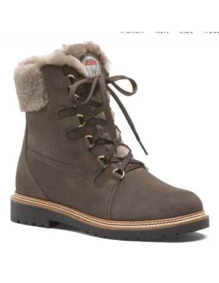 Women's snow boot hydro repellent natural York leather upper Olang Meribel