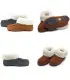 Women's Men's Slippers mocassin of genuine lambskin -thermotherapy