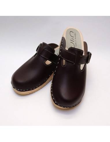 Swedish clogs with articuled wooden and rubber Sole