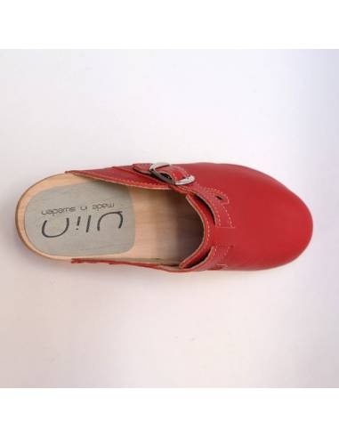 sabots spéciaux pieds fragiles Mediflex cuir rouge