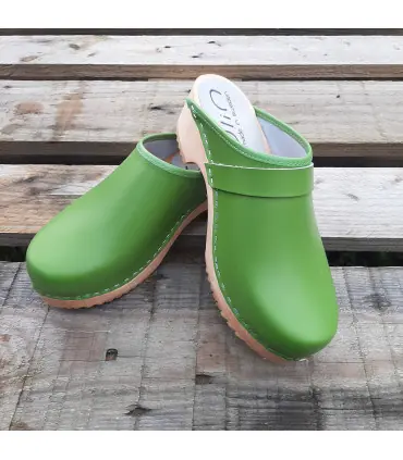 Damen Schwedische Holzschuhe clogs und Leder