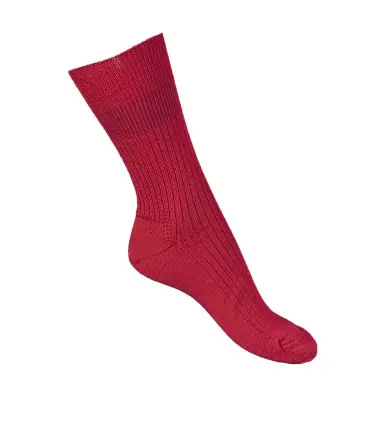Rote Socken 90 % Merino-Wolle