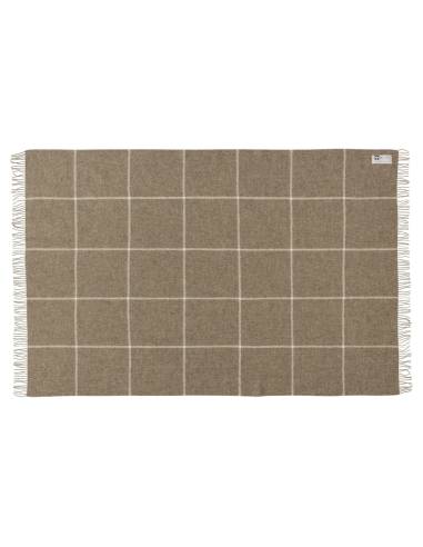 Decke glänzend braun oder grau in SchurWolle