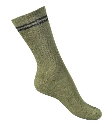 Baumwolle-Schleife Socken Khaki Jagd und Natur