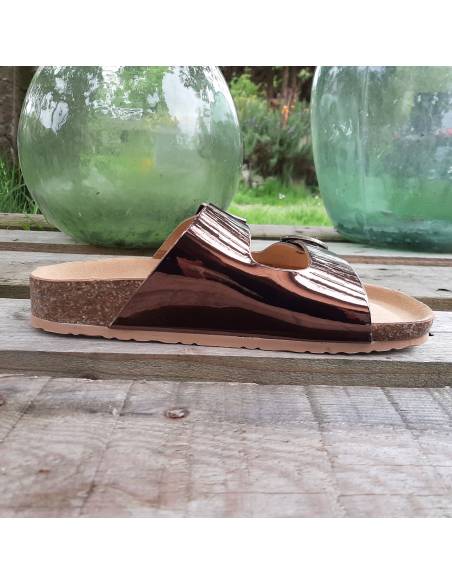 Sandalias de corcho y cuero mujer Bionatura 12 A 456