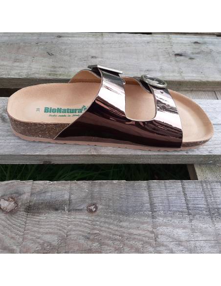Bionatura Damen Sandalen schwarz oder mandarino leder 12 A 456