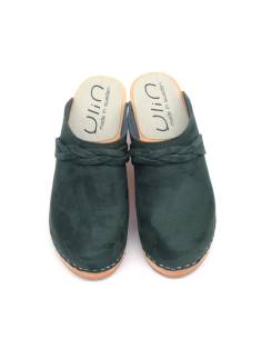 Women's high heels wooden swedish clogs 2