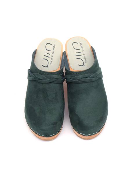 Women's high heels wooden swedish clogs