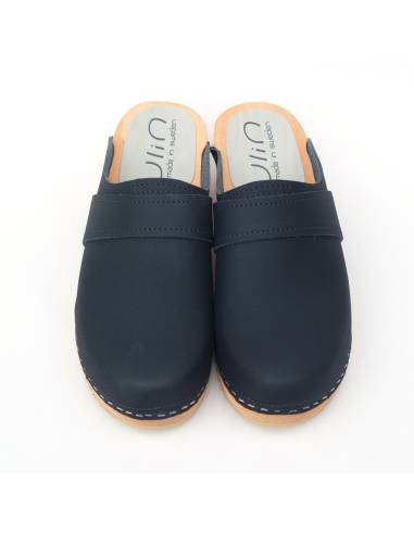 Schwedische clogs Holz und Leder für Herren