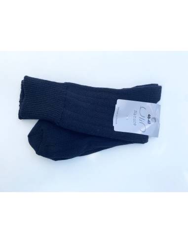 Socks grey khaki 40% wool non comprimantes