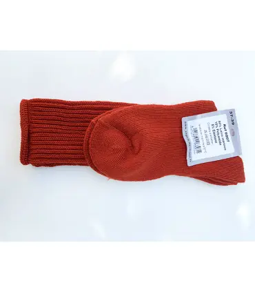 laine mérinos chaussettes chaudes orange rouge 