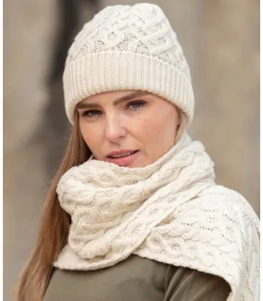 Women's woolen cashmere knit beany