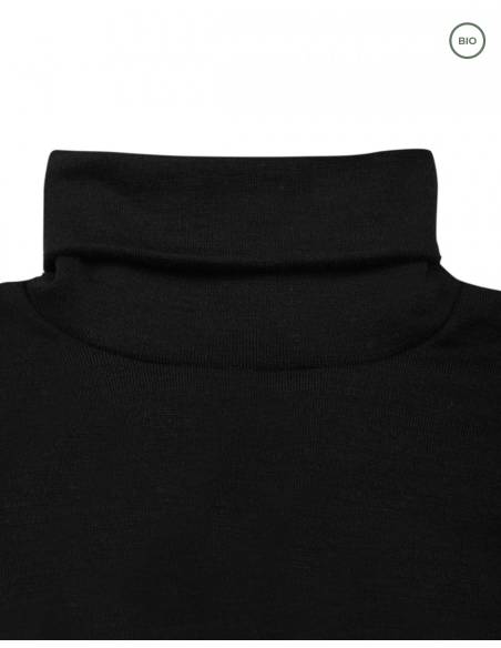 Pull fin col roulé pure laine mérinos femme 