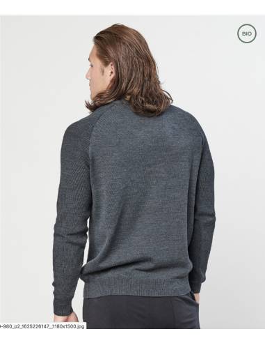 Submariner Rib Roll Neck Sweater for men in pure new wool