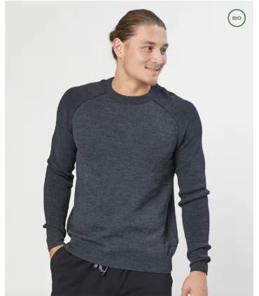 Submariner Rib Roll Neck Sweater for men in pure new wool
