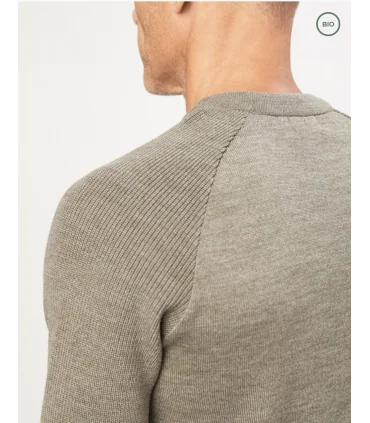 High-Neck-Pullover für Herren aus reiner Schurwolle