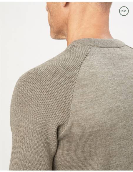 Submariner Rib Roll Neck Sweater for men in pure new wool