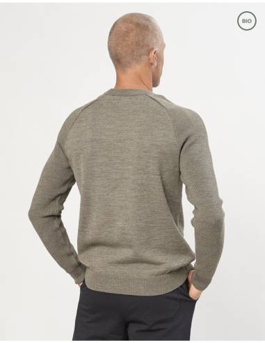 High-Neck-Pullover für Herren aus reiner Schurwolle