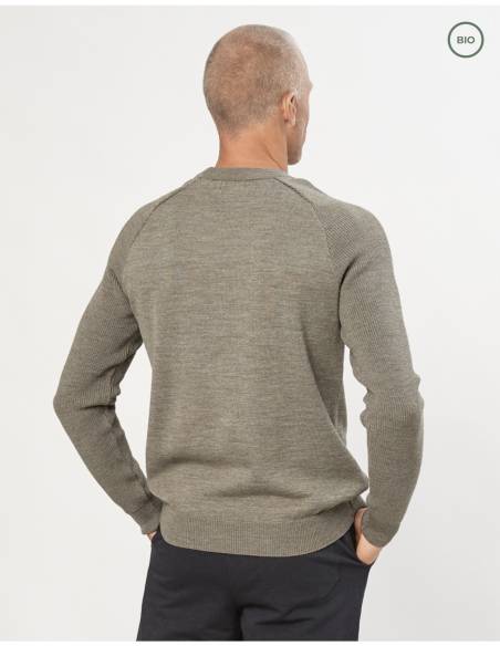 Submariner Rib Roll Neck Sweater for men in pure new wool