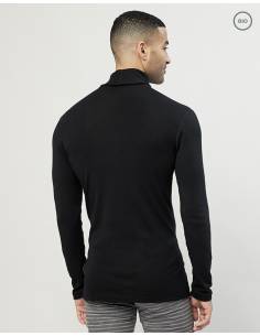 T-shirt men blue pure Merino Wool 2