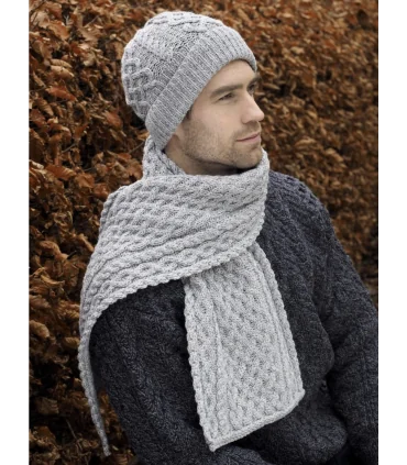 Bonnet motif nordique en pure laine mérinos 