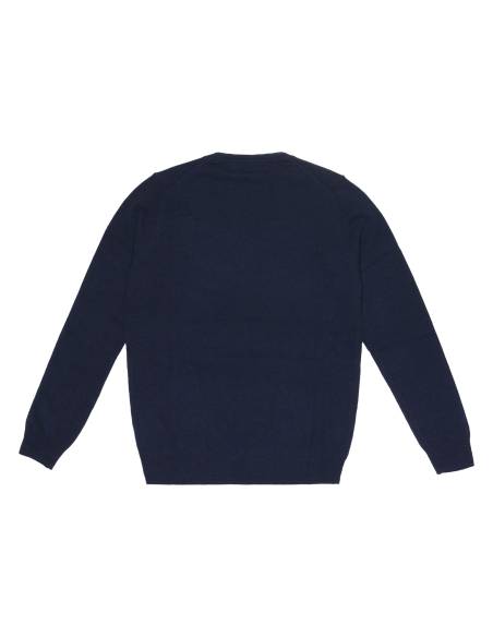 Women's fine V-neck sweater in pure merino wool special offer