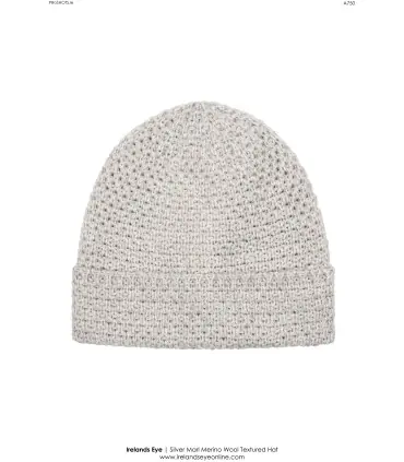 Bonnet en pure laine mérinos a cotes 