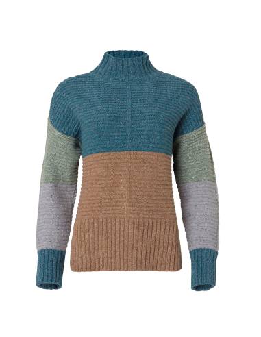 Pull ras col montant vert ou rouge