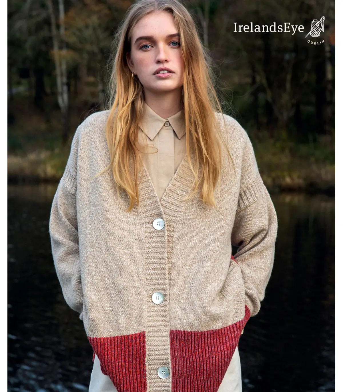 Gilet long en laine naturelle pour femme - Vêtement chaud élégant