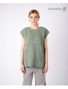 Green or red tri-colour wool high neck jumper 2