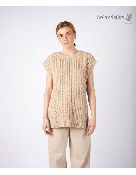 Green or red tri-colour wool high neck jumper