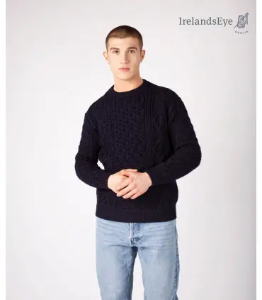 Pullover mit halbem Reißverschluss für Herren aus reiner neuer Wolle