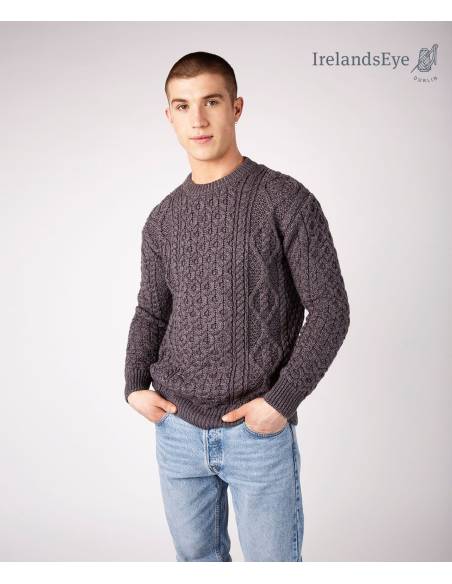 Pullover mit halbem Reißverschluss für Herren aus reiner neuer Wolle