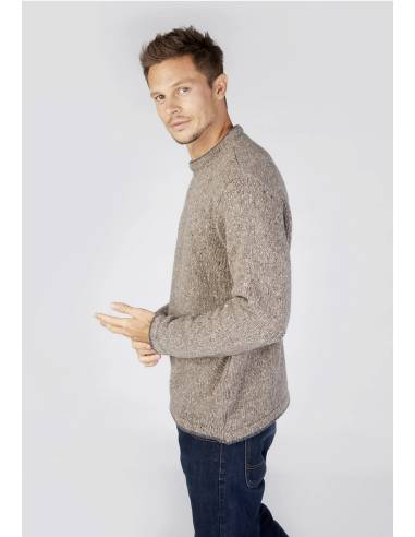 Nordic jumper Men's crew neck honeycomb