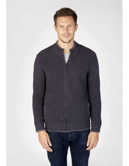 Nordic crew neck jumper with coloured piping