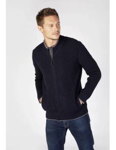 Nordic crew neck jumper with coloured piping 2