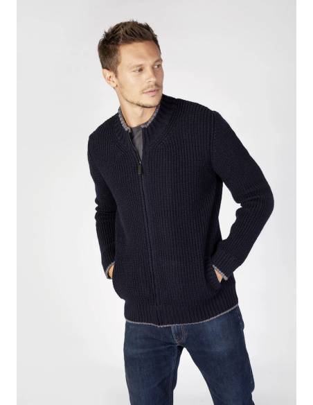 Nordic crew neck jumper with coloured piping