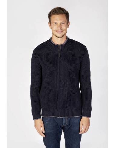 Nordic crew neck jumper with coloured piping