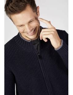 Nordic crew neck jumper with coloured piping
