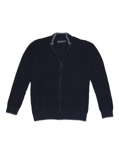 Nordic crew neck jumper with coloured piping