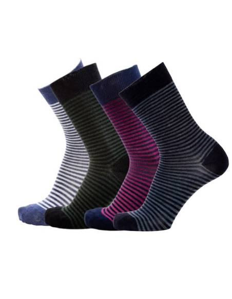 Chaussettes laine fines rayées  pour Homme
